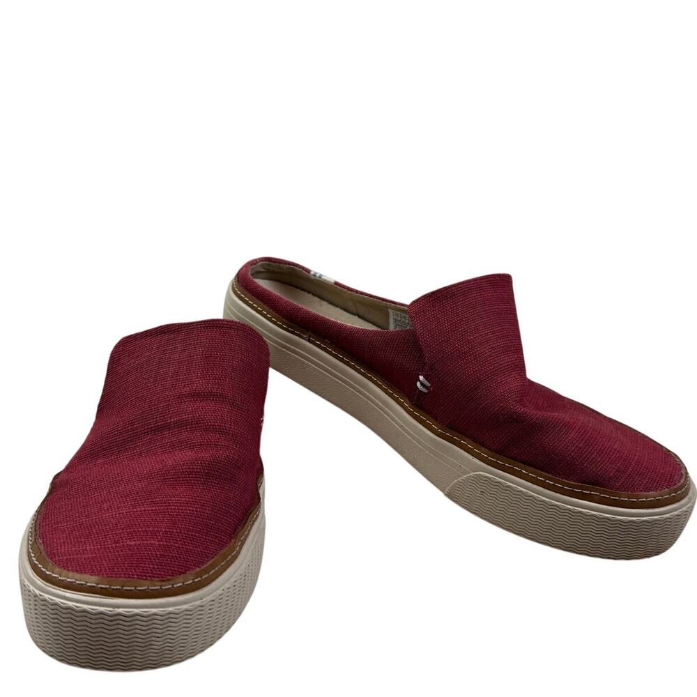 TOMS Slip On Canvas Open Back Sneakers Casual Lightweight Women's Size 7